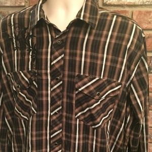 Painted Mesa XLT XL Tall Pearl Snap Western Shirt